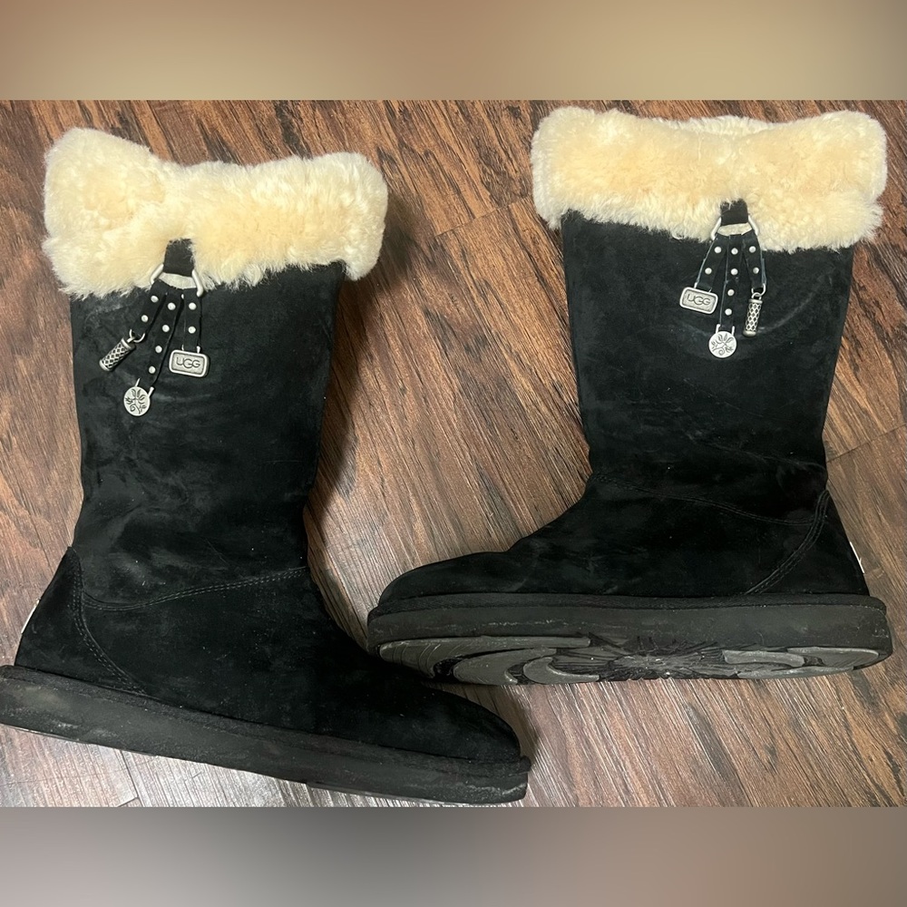 UGG limited edition Winter knee high Boots with extra warm Fur and zipper